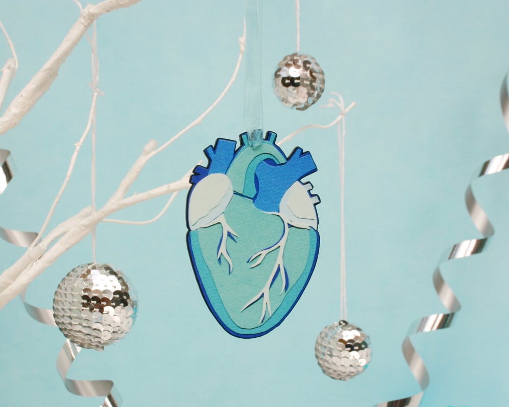 Anatomical Heart Christmas Decoration
