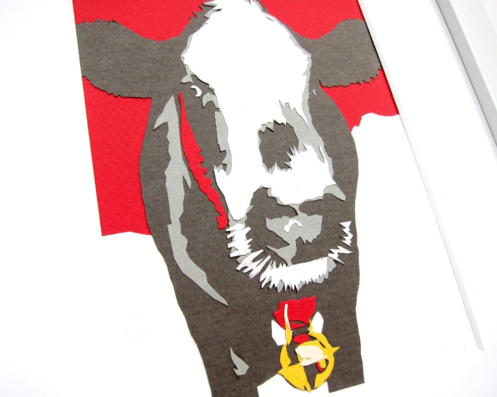 Cow Art Illustration Print
