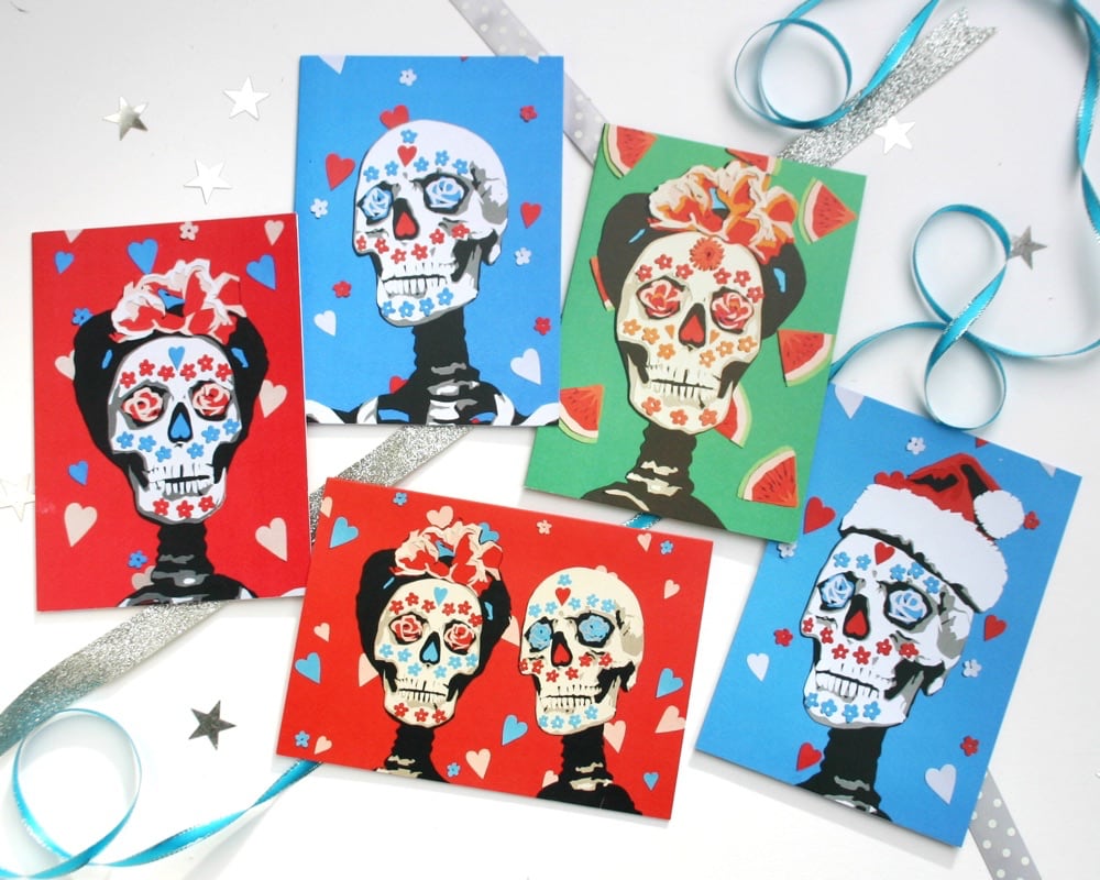 Mexican Day of the Dead Cards
