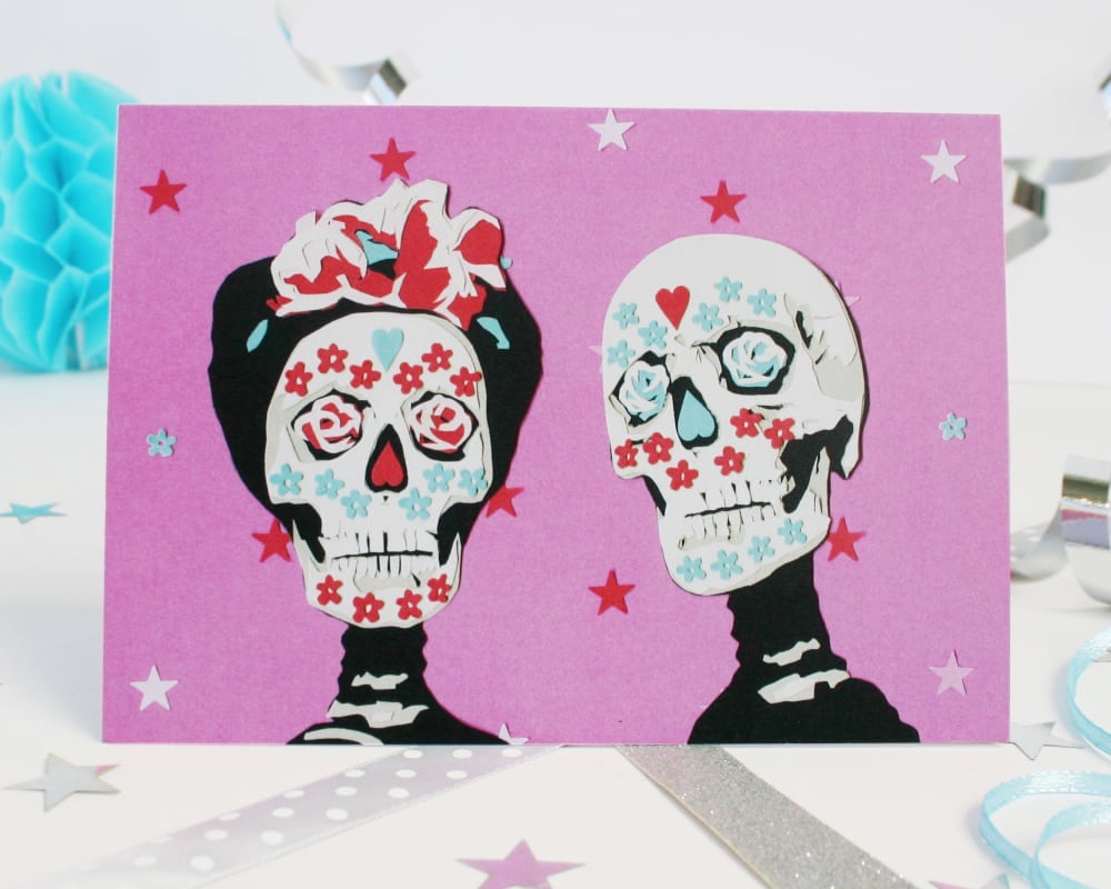 Day of the Dead Valentines Card