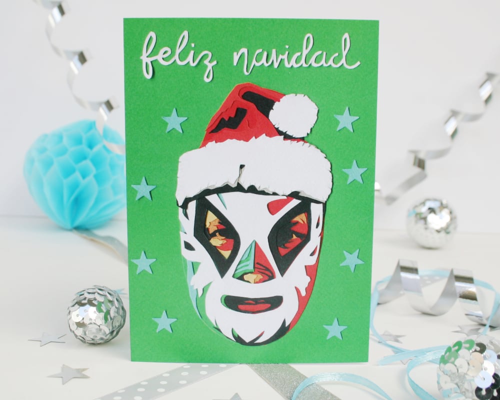 Mexican Wrestling Christmas Card