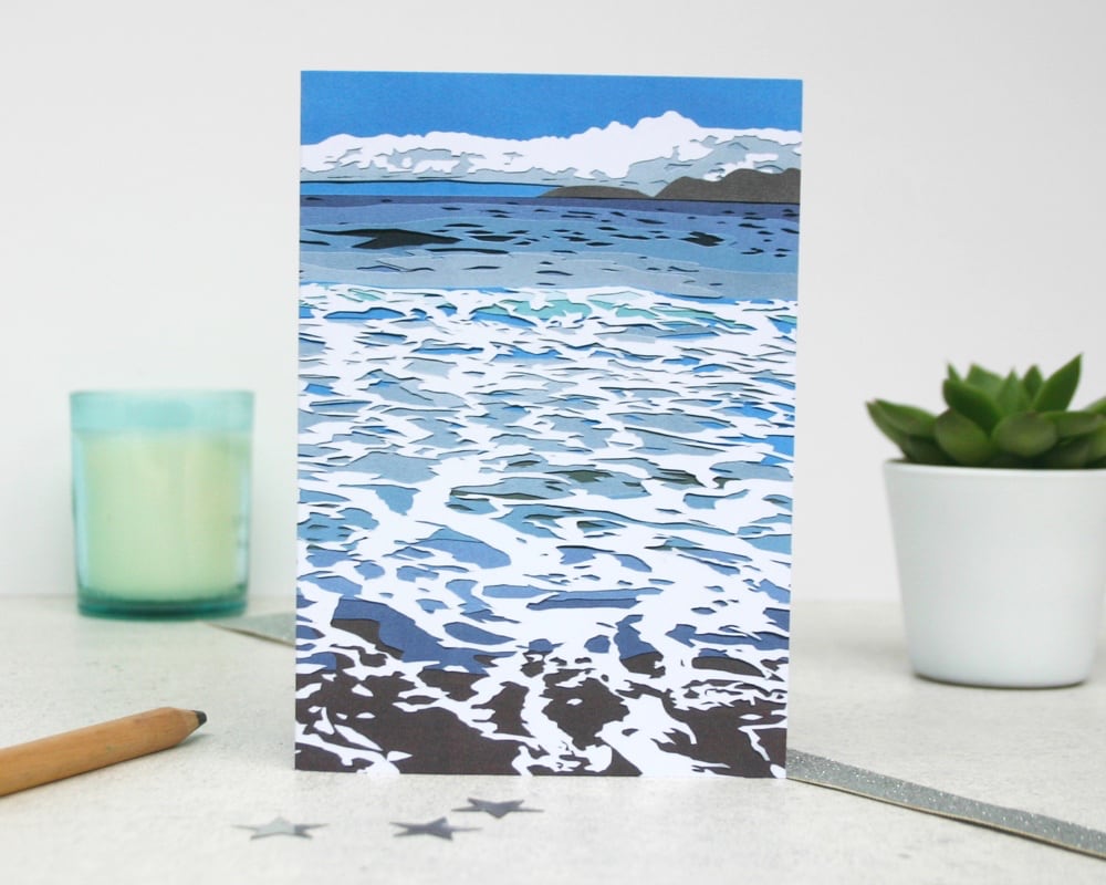 Ocean Waves Seascape Card