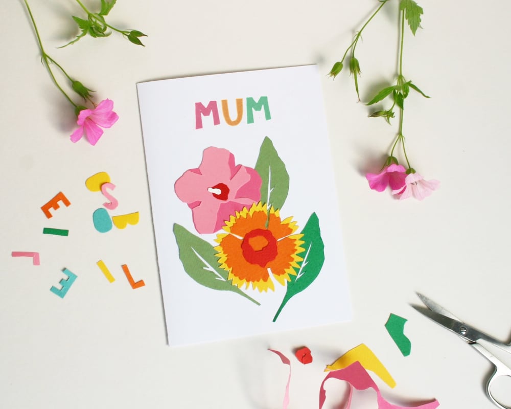 Papercut Mother's Day Card