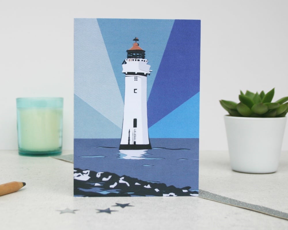 UK Lighthouse Greetings Card